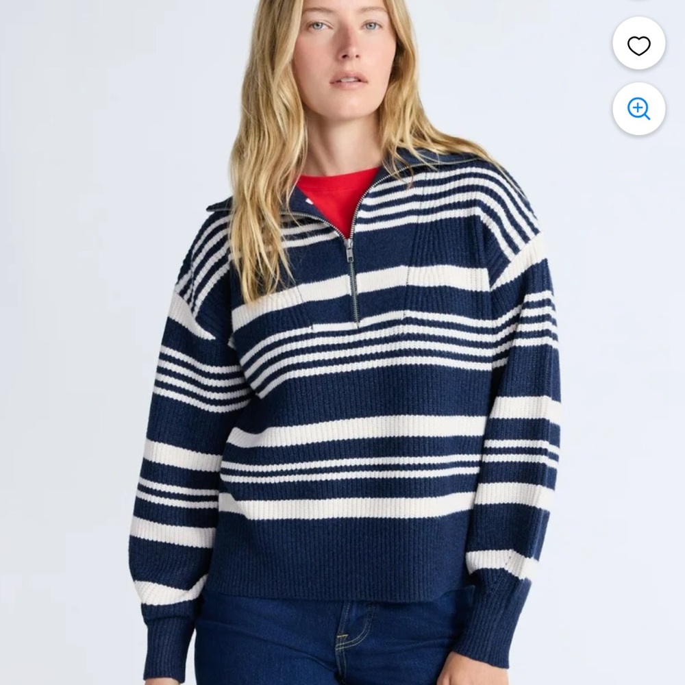 NWT Free Assembly Half Zip Sweater